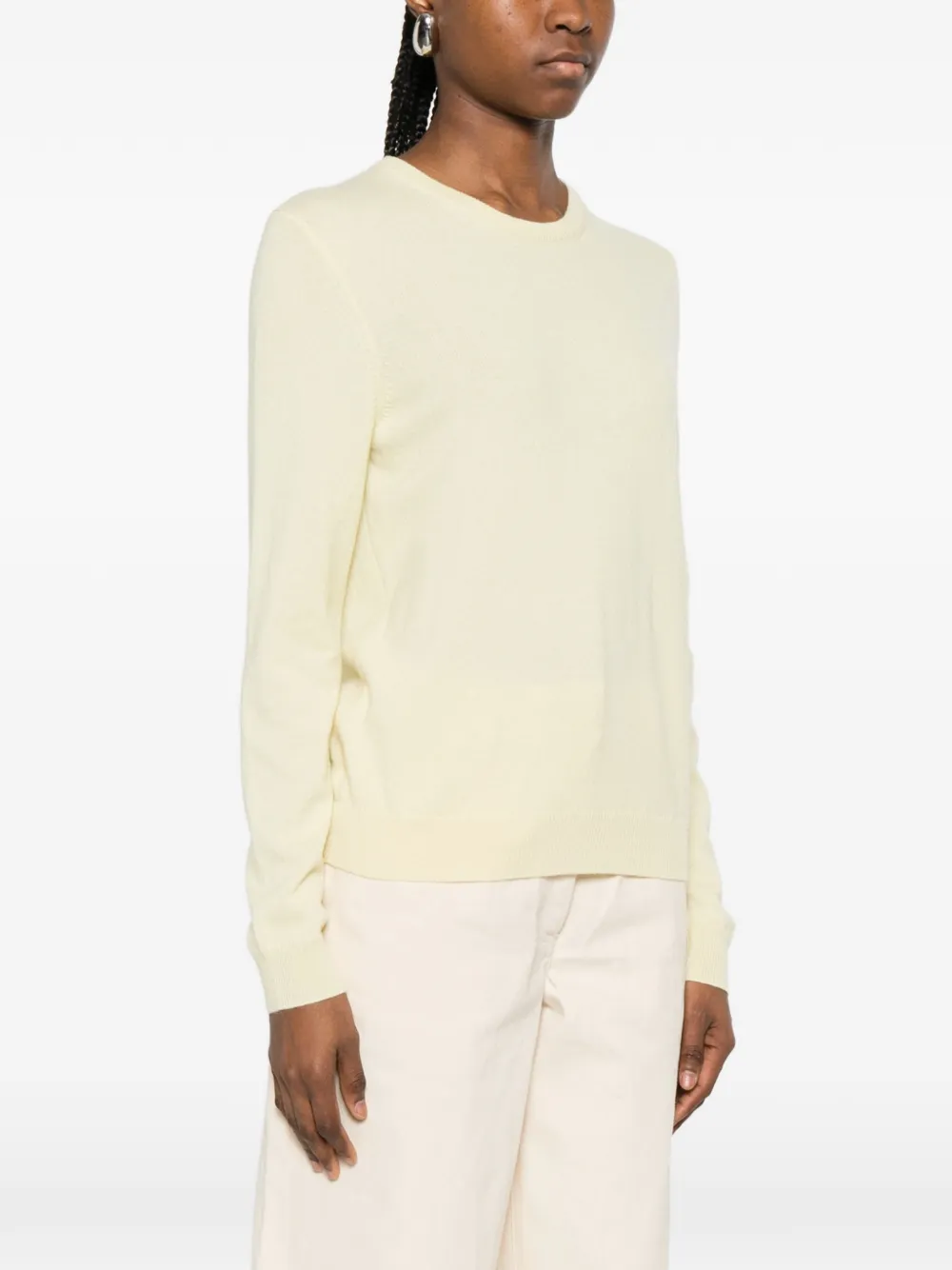 Round-Neck Long-Sleeve Sweater