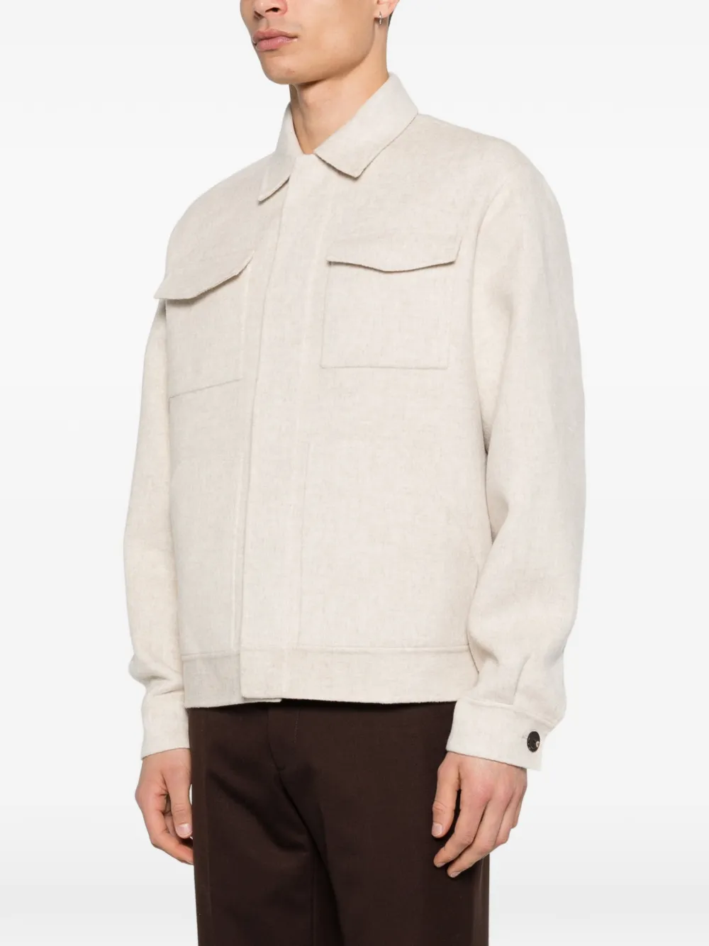  Bompard Patch-pocket Double-sided Jacket - Neutrals 