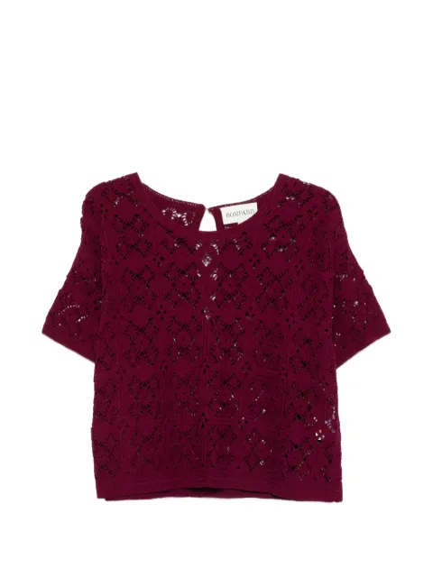 BOMPARD Guipure openwork button blouse