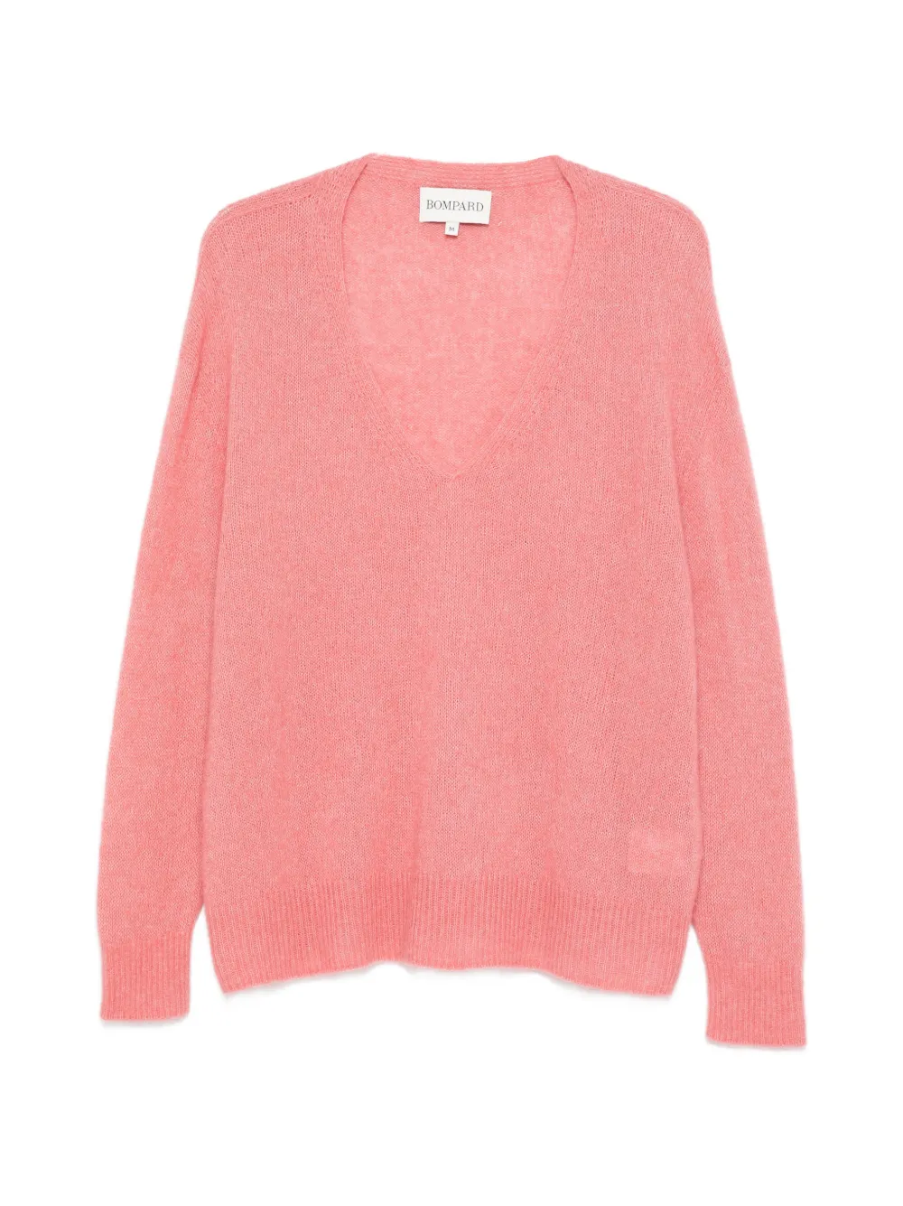 Bompard V-neck Ribbed Sweater In Pink