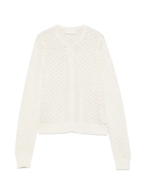 BOMPARD — pointelle button cardigan