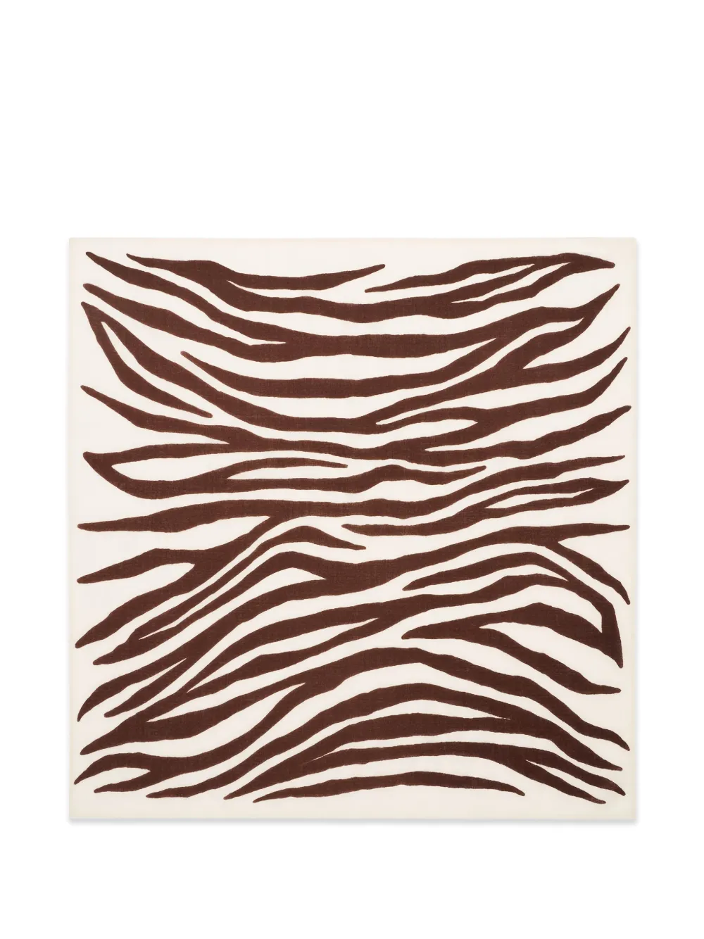 BOMPARD zebra-print square scarf - Toni neutri