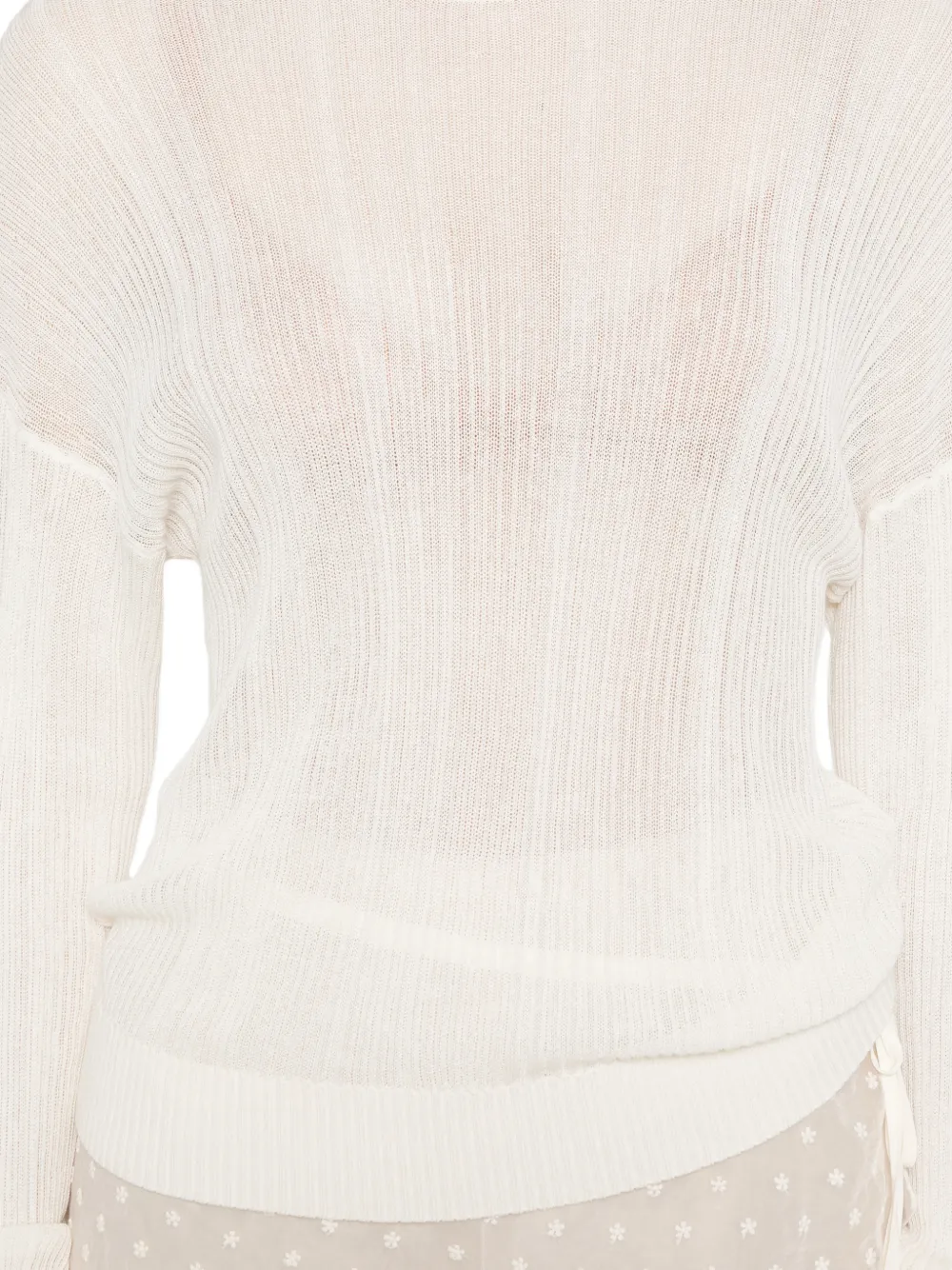 BOMPARD Geribbelde trui Beige