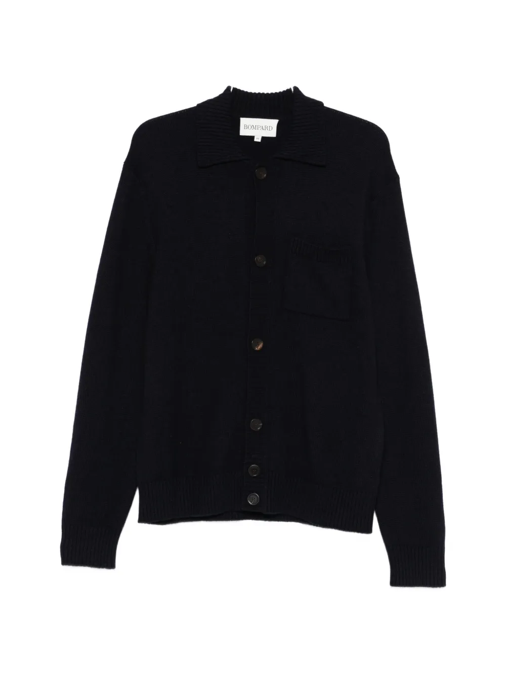 Bompard Chest-pocket Cardigan In Black