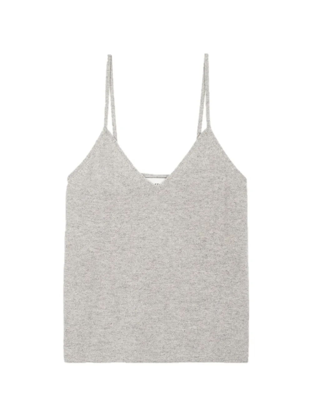 BOMPARD strappy V-neck knitted top - Grigio