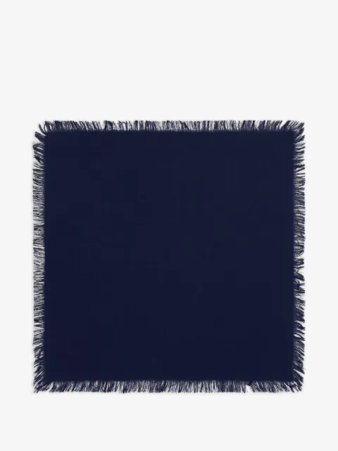 BOMPARD fringe twill square scarf