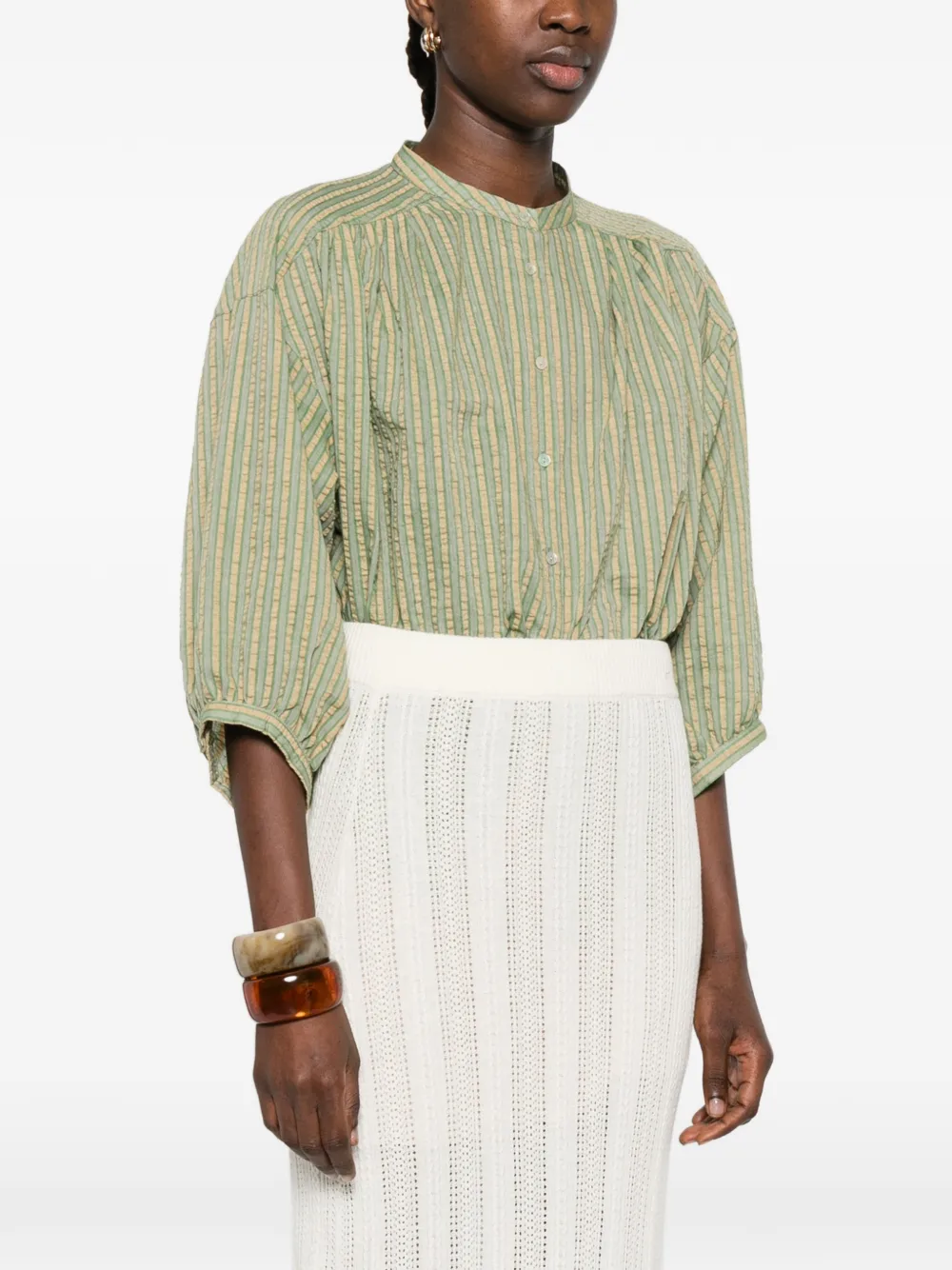  Bompard Pointelle Knitted Skirt (set Of Two) - Neutrals 