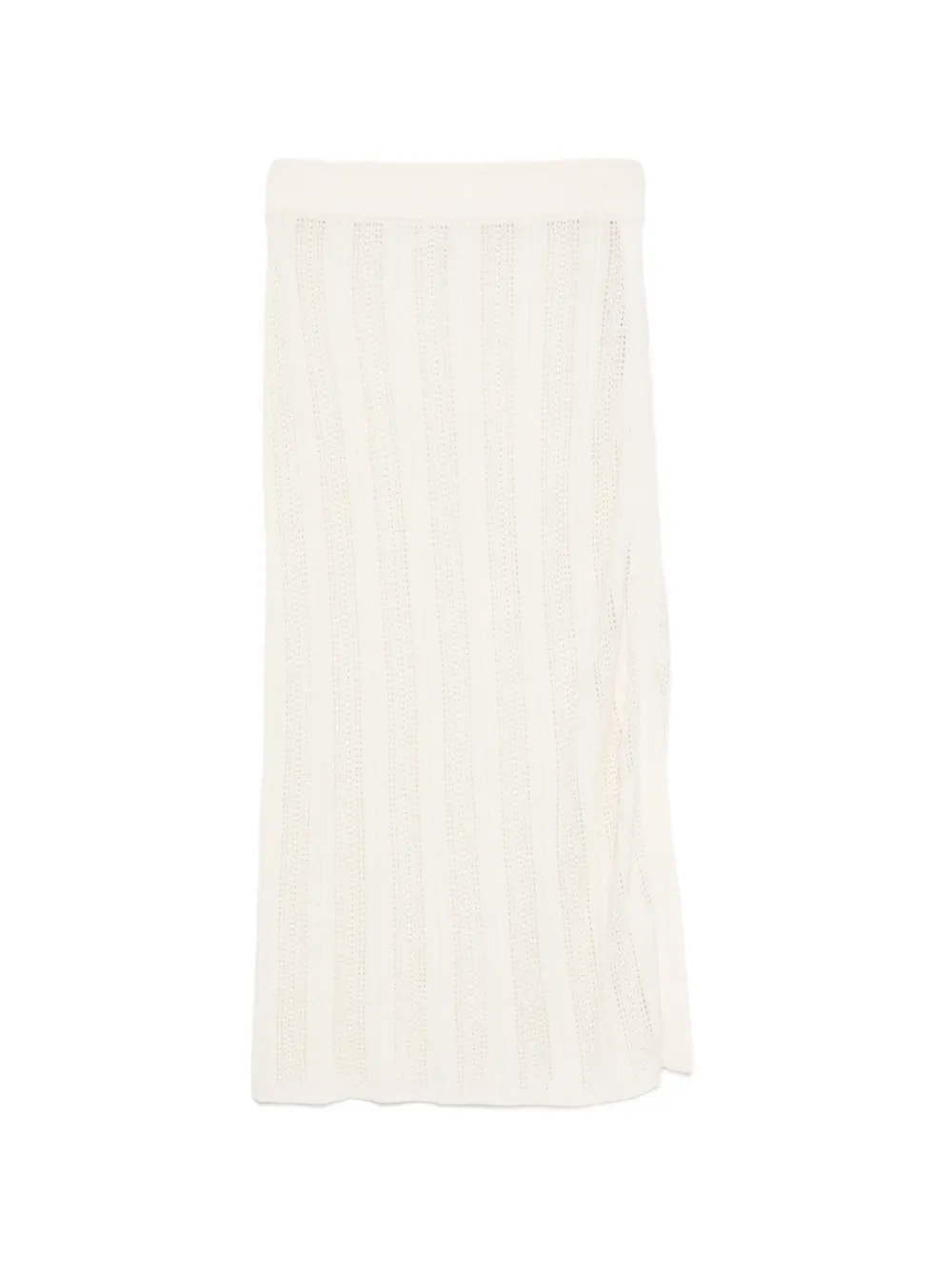 BOMPARD pointelle knitted skirt (set of two) - Nude