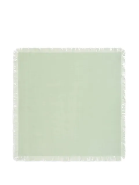BOMPARD fringe twill square scarf