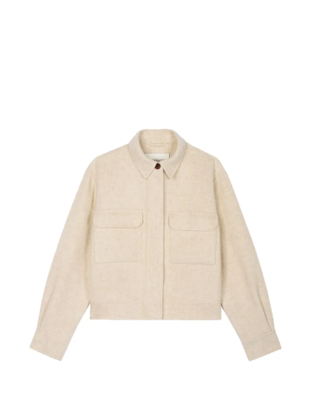 BOMPARD double-sided patch-pocket oversized jacket - Toni neutri