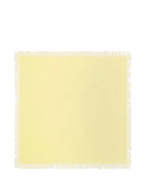 BOMPARD fringe twill square scarf