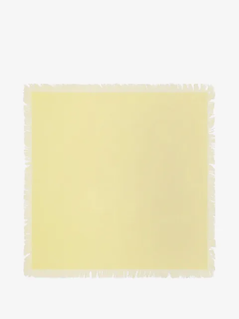 BOMPARD fringe twill square scarf