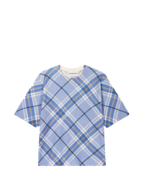 BOMPARD tartan-print T-shirt