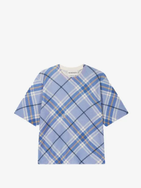 BOMPARD tartan-print T-shirt