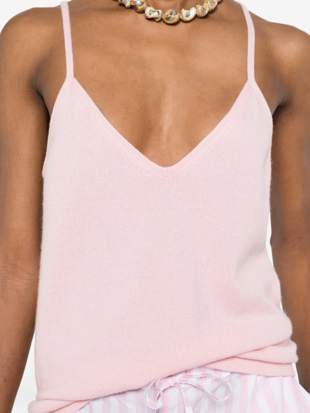 BOMPARD Tanktop met V-hals en bandjes Roze