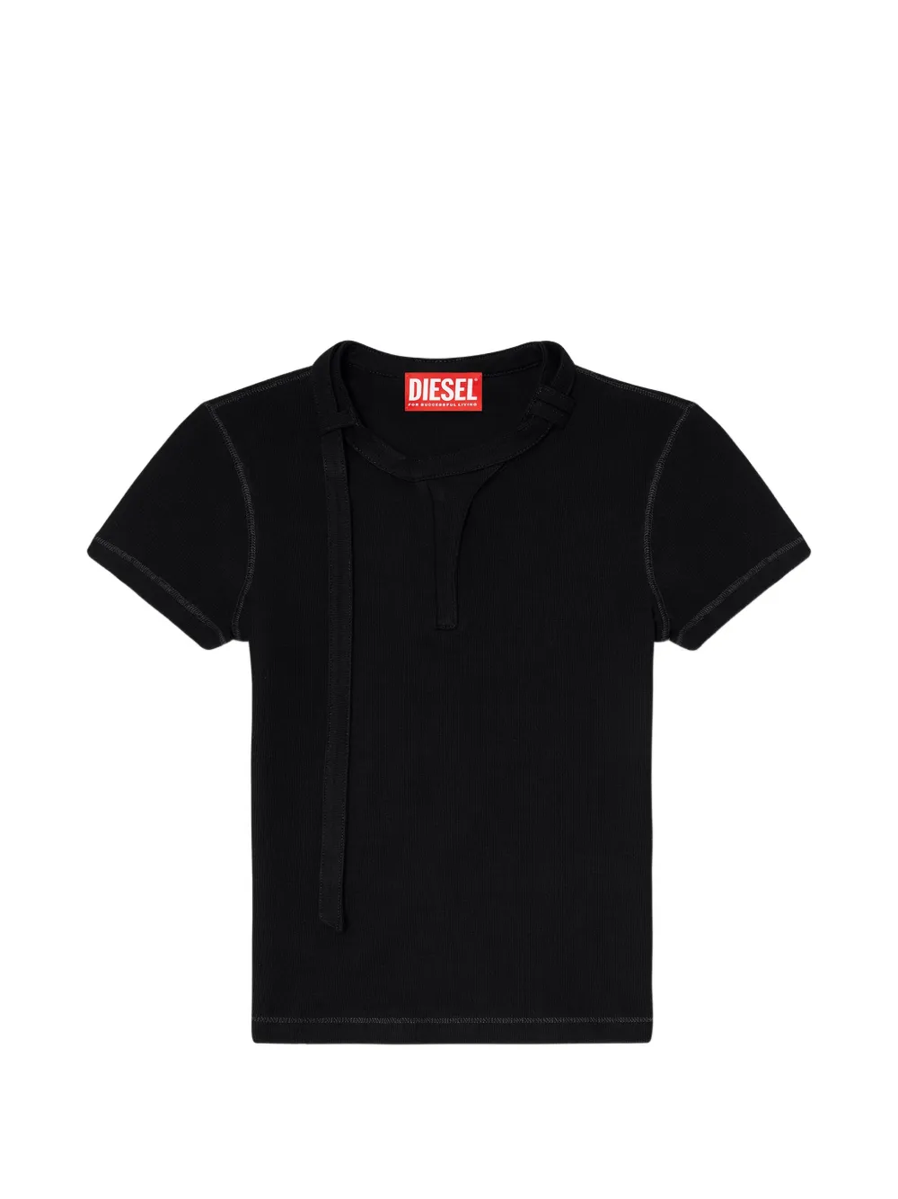 Diesel T-Iaras neck-strap top - Nero