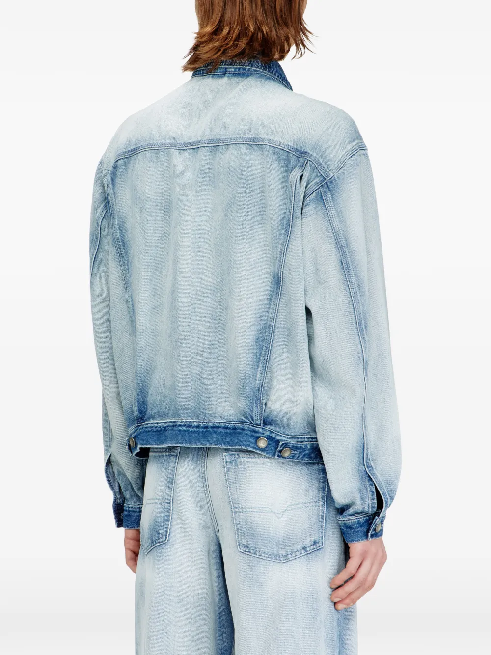 Diesel D-Denver denim jack Blauw