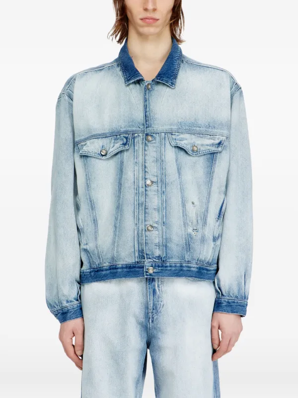 Diesel スケルトン デニムジャケット | ブルー | FARFETCH JP