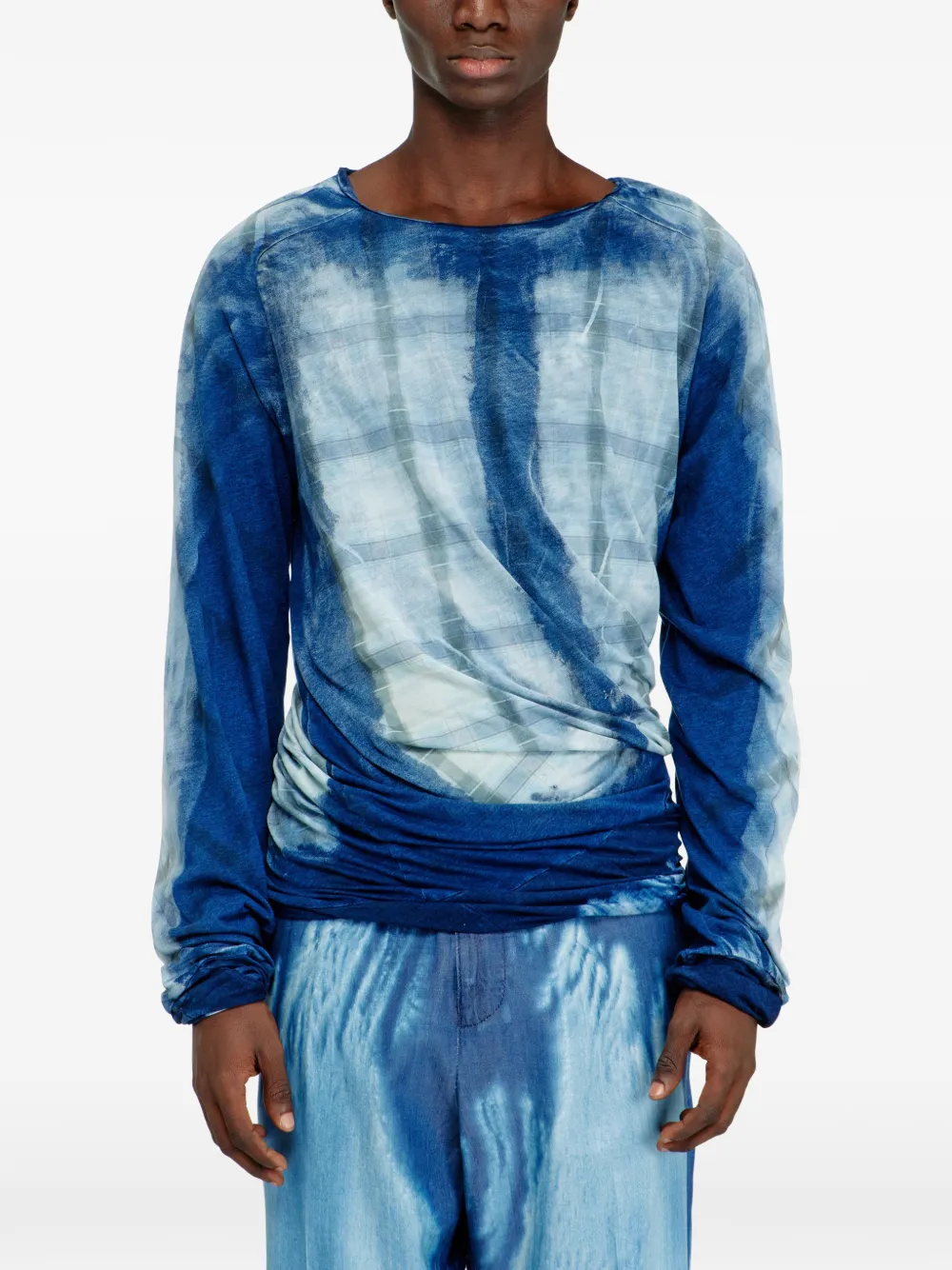 T-Anton check-pattern T-Shirt