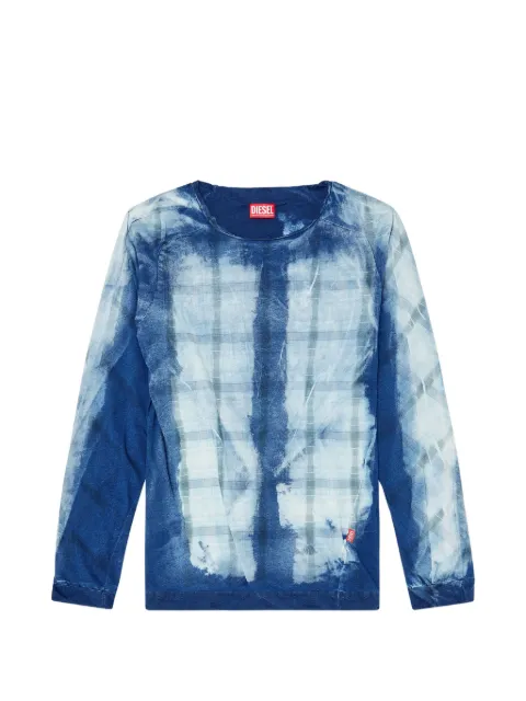 Diesel T-Anton check-pattern T-shirt