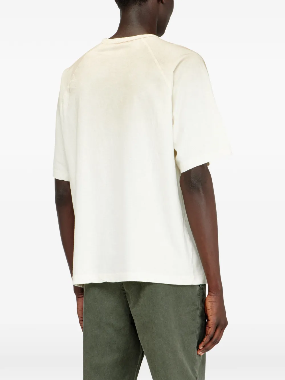 Diesel T-Alecy T-shirt met grafische print Beige