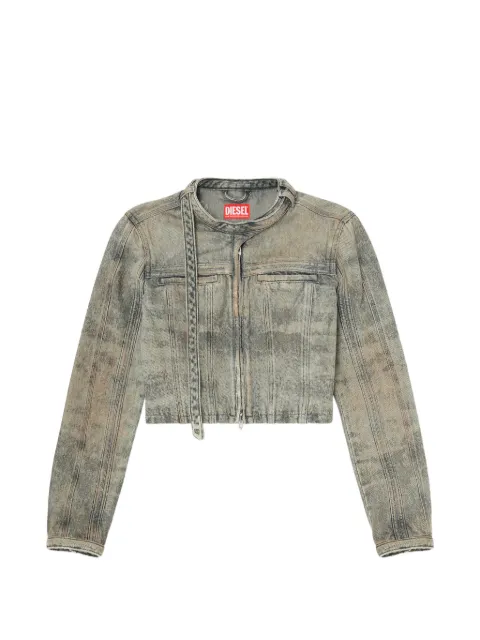 Diesel De-Saphix-Fsi1 cropped denim jacket