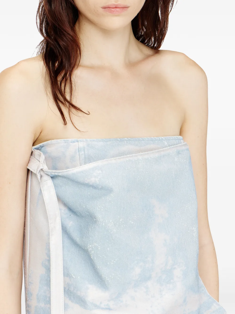 biker straps strapless dress