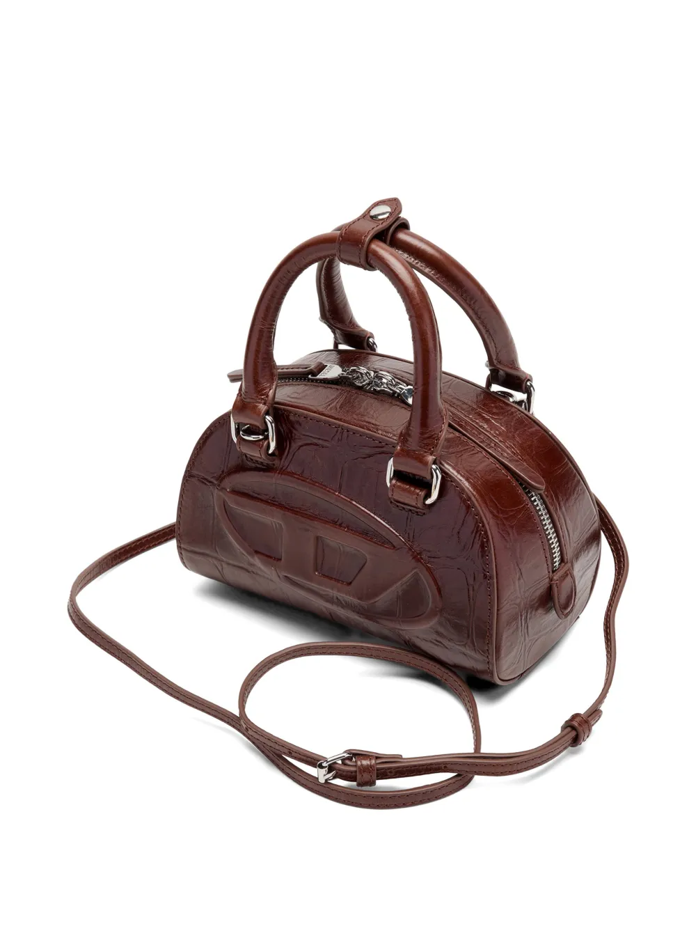 Diesel 1DR Dome crossbodytas Bruin