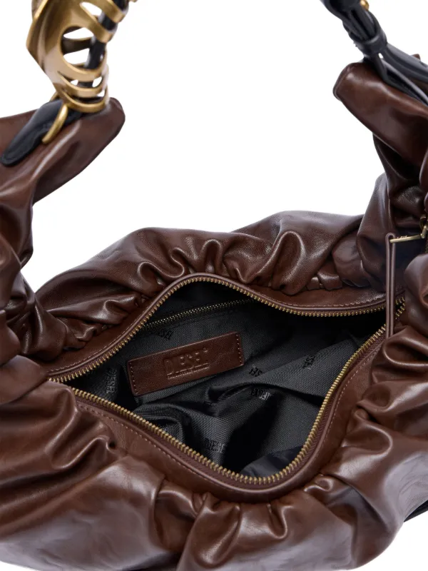 Diesel Large Grab-D Gathered Shoulder Bag | Brown | FARFETCH