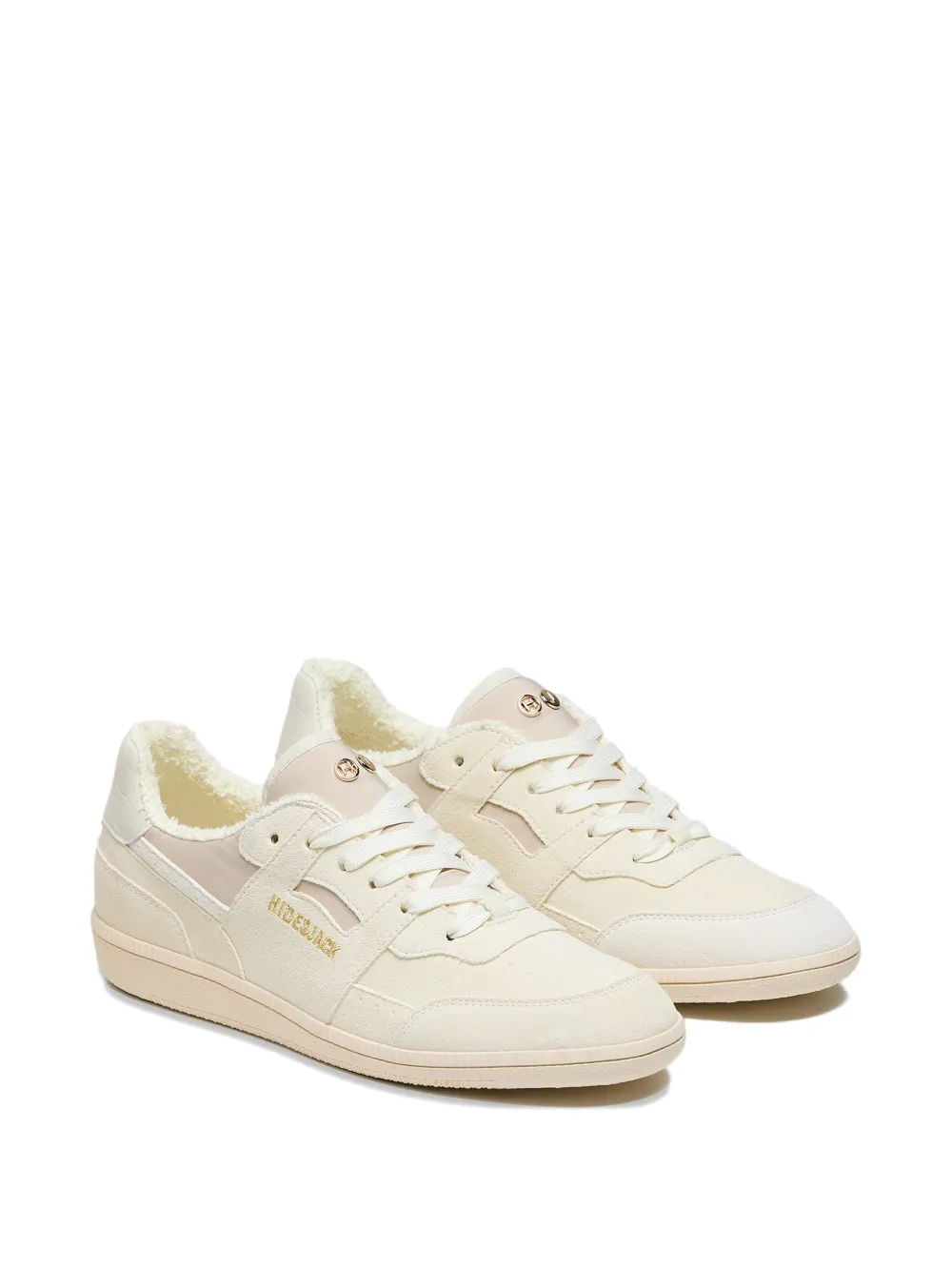 Hide&Jack Shaggy panelled sneakers Beige