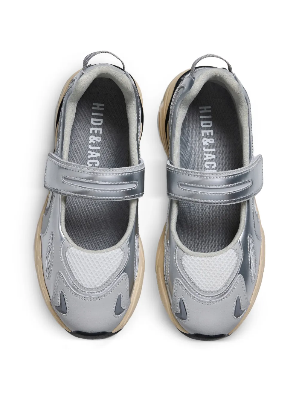 Hide&Jack Sneakers met bandje Zilver