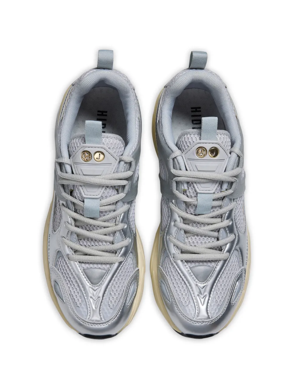 Hide&Jack Running 1000 sneakers met vlakken Zilver