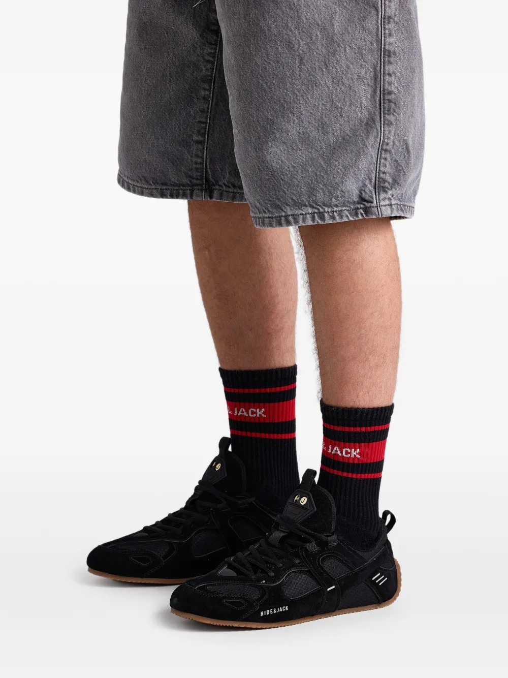 Hide&Jack Sneakers met vlakken Zwart