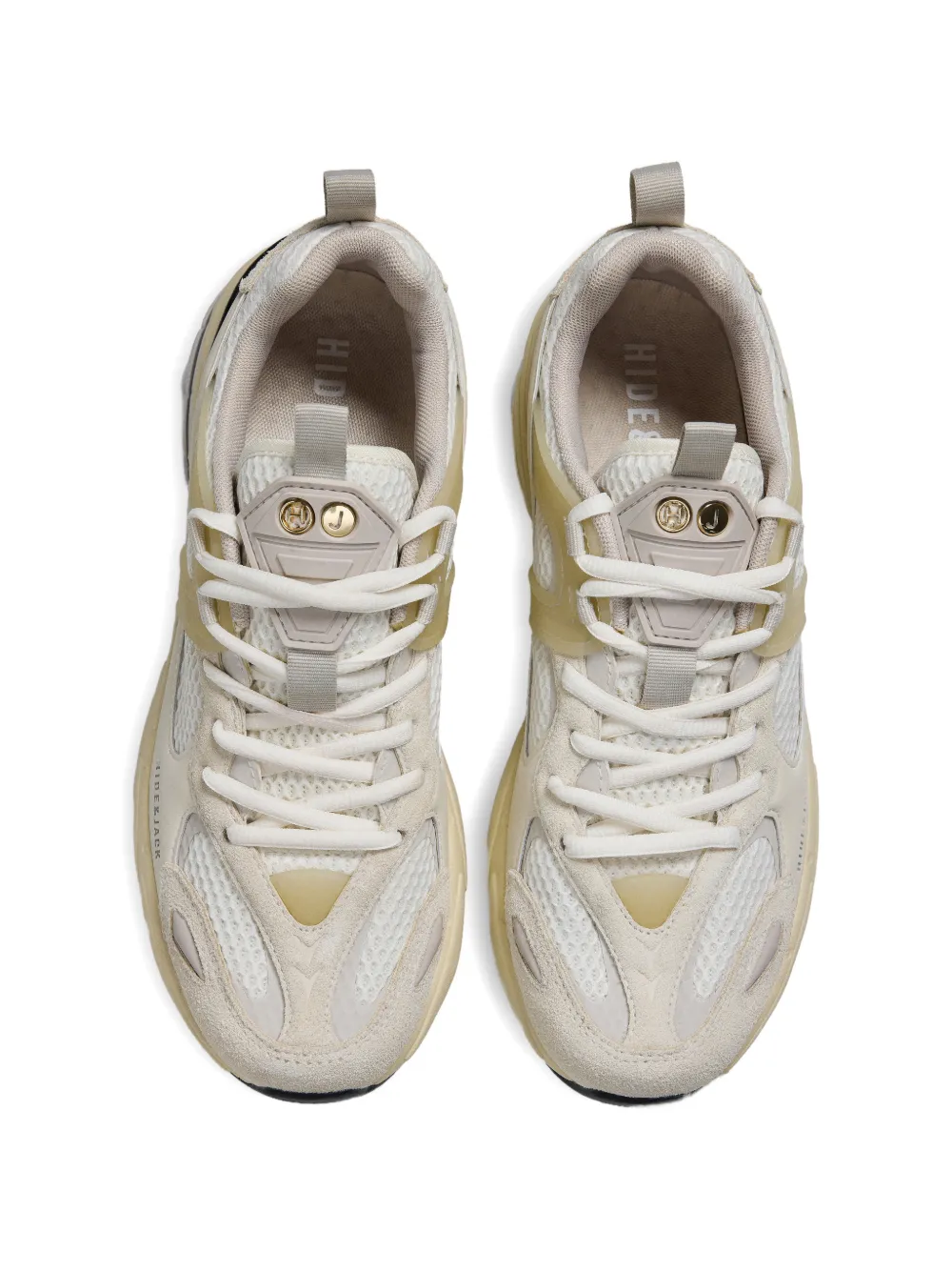Hide&Jack Running 2000 sneakers met vlakken Beige
