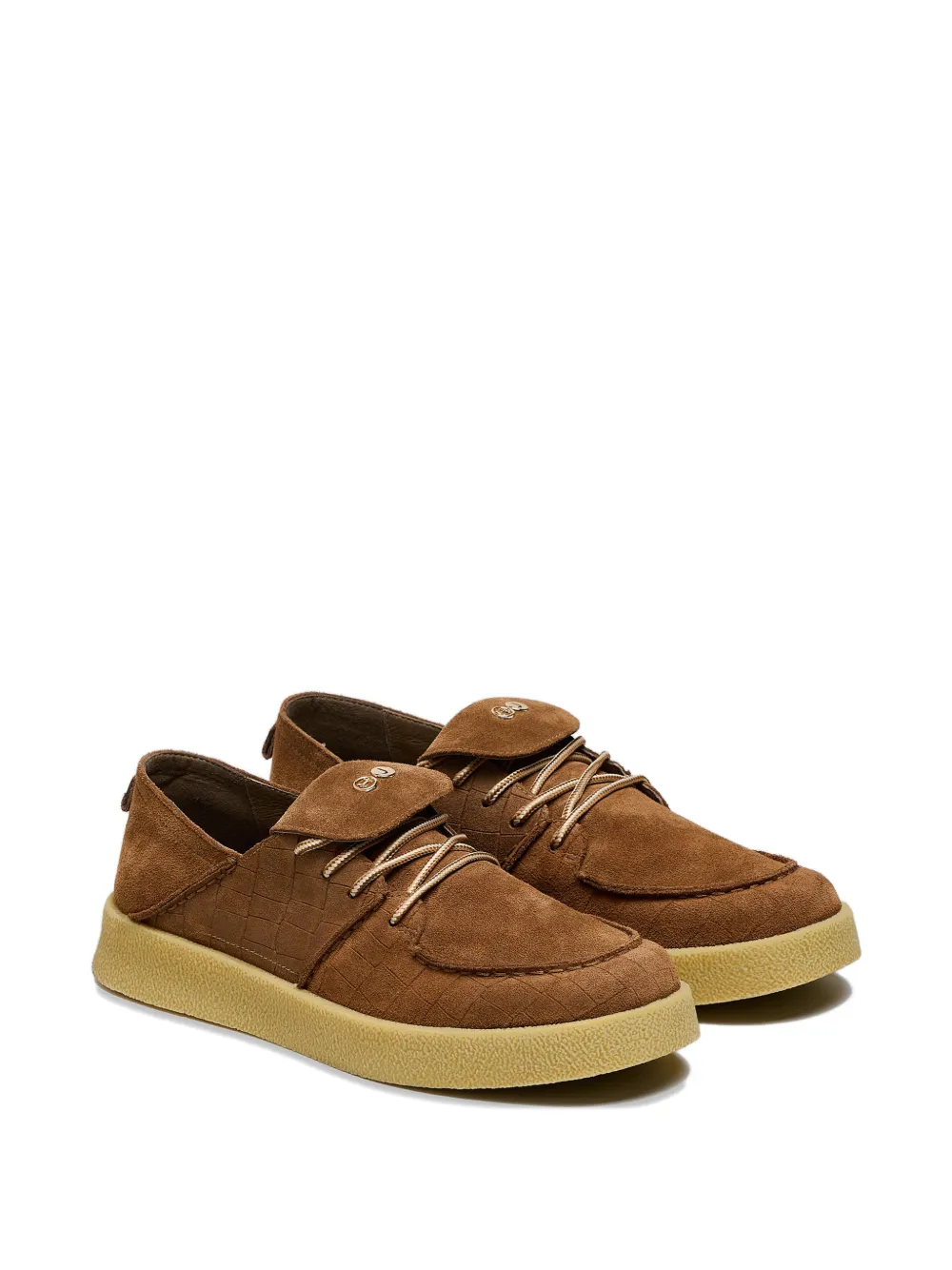 Hide&Jack textured lace-up sneakers Bruin