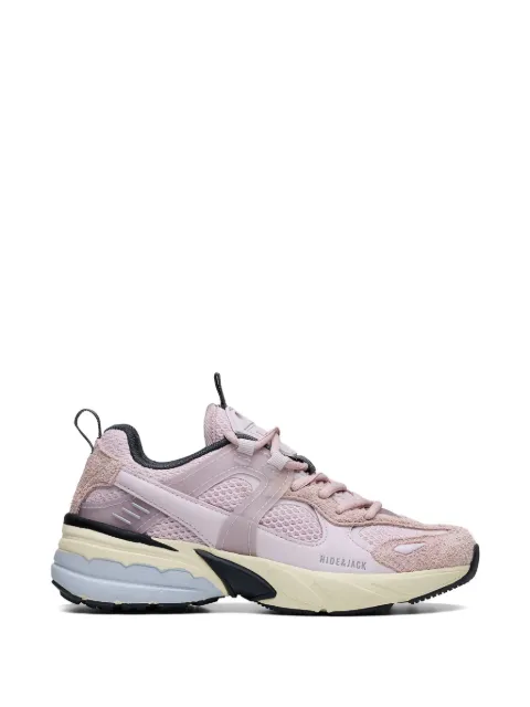 Hide&Jack pink lace-up sneakers