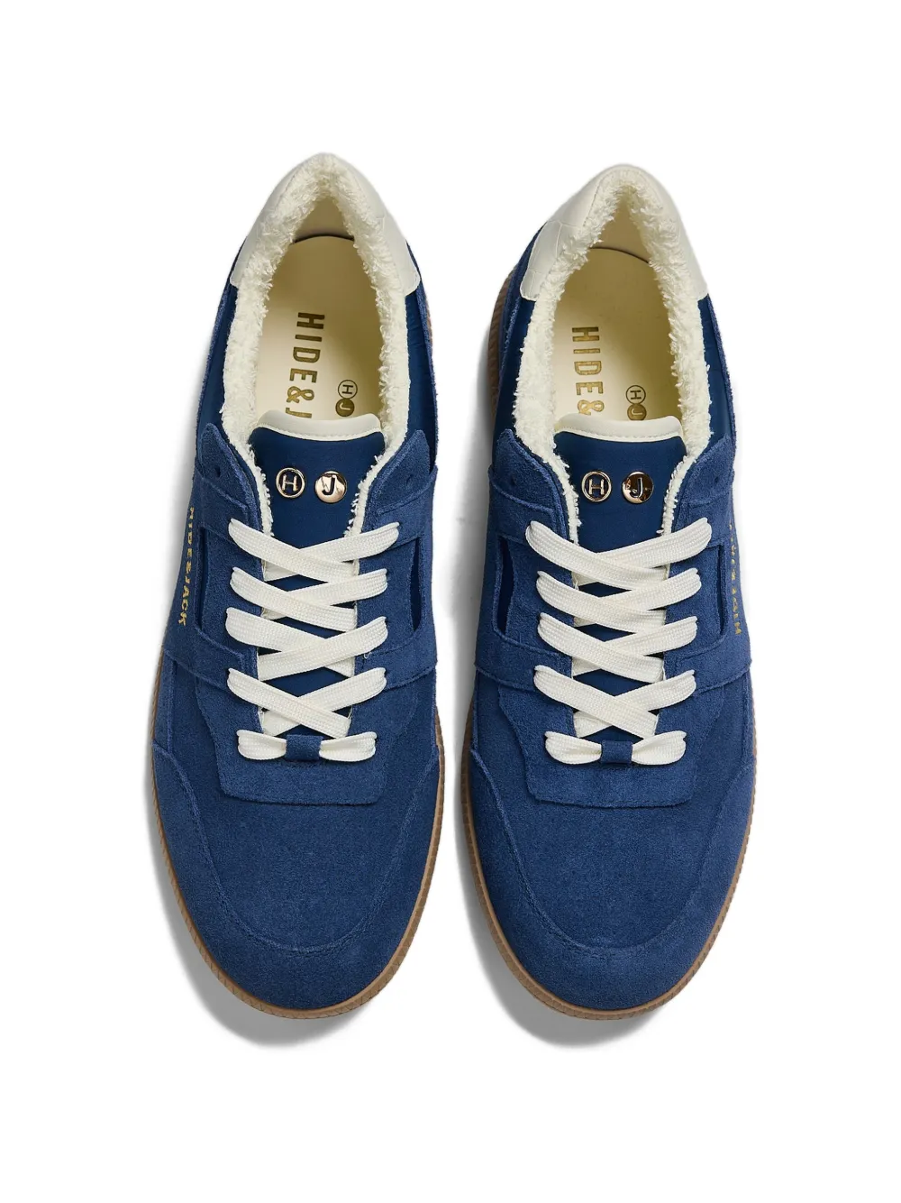 Hide&Jack Shaggy suède sneakers Blauw