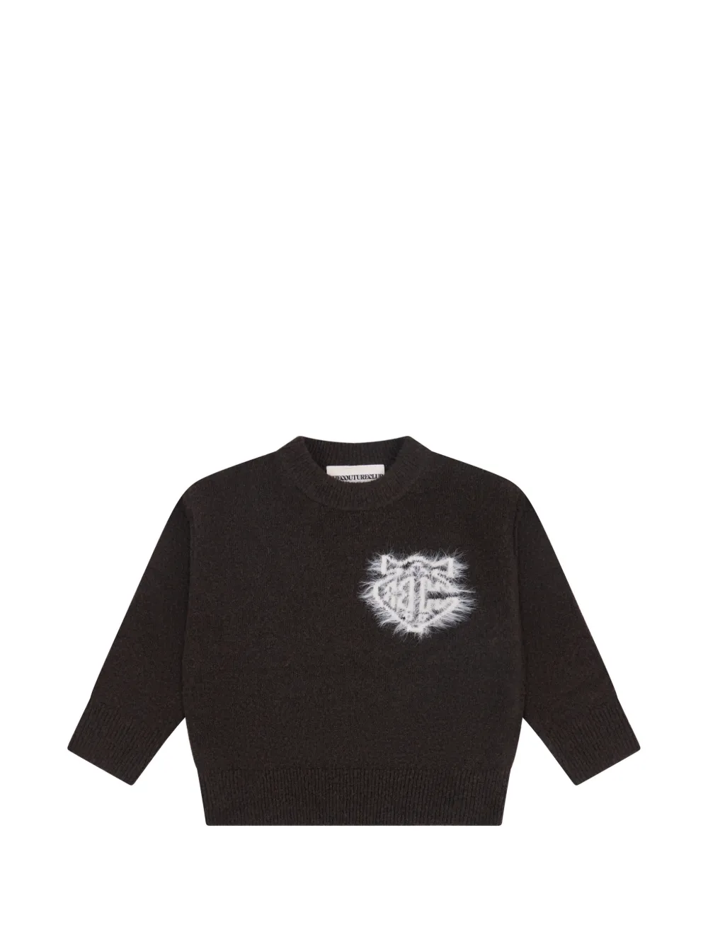 THE COUTURE CLUB KIDS crew-neck sweater - Marrone