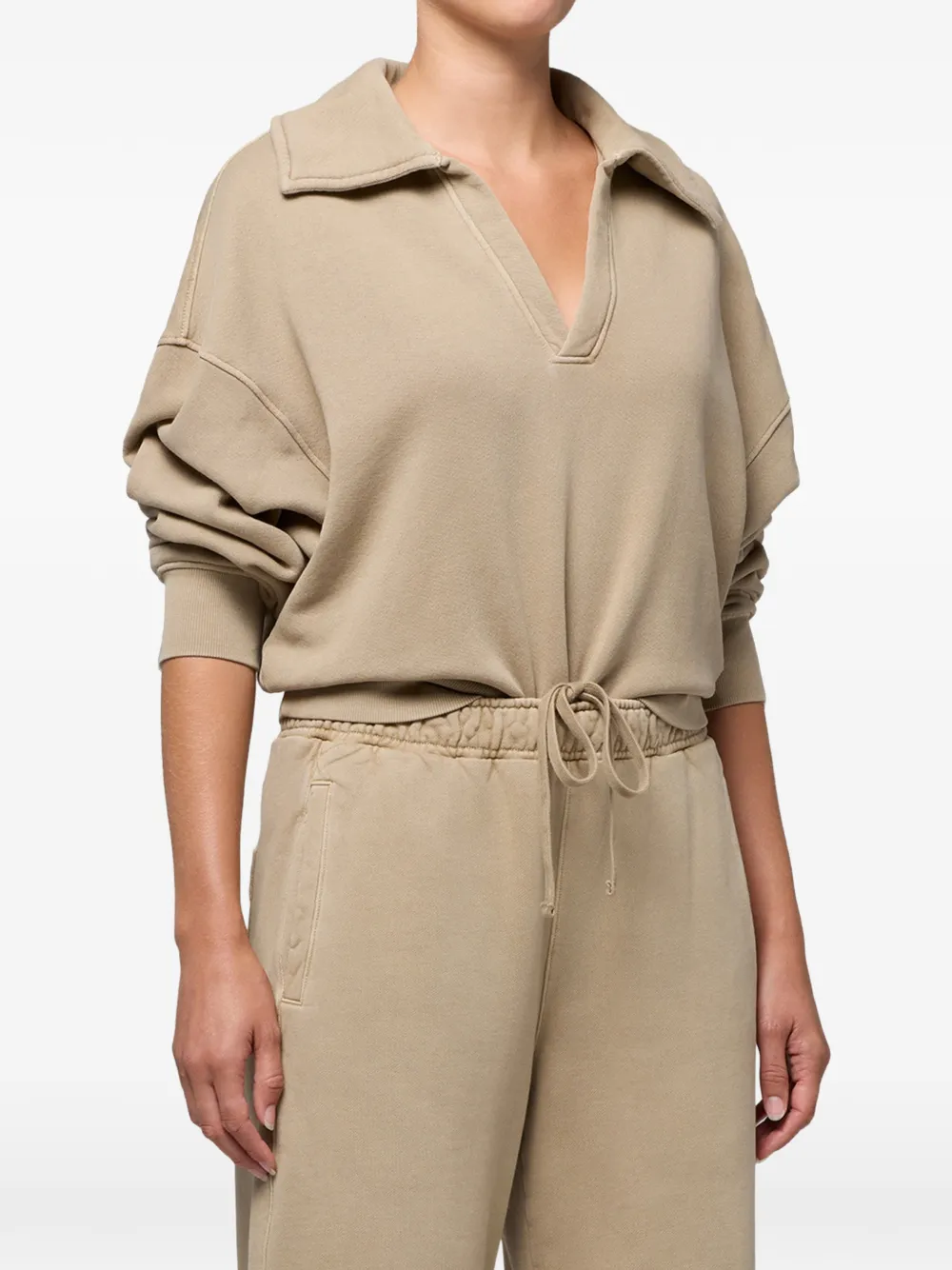  Citizens Of Humanity Trapeze V-neck Sweatshirt - Brown 