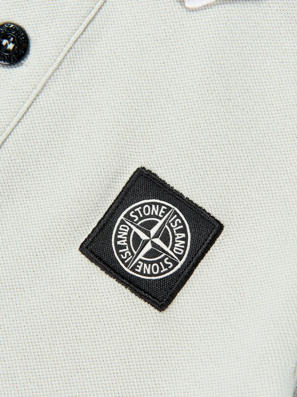  Stone Island Junior Logo-patch Polo Shirt - Grey 