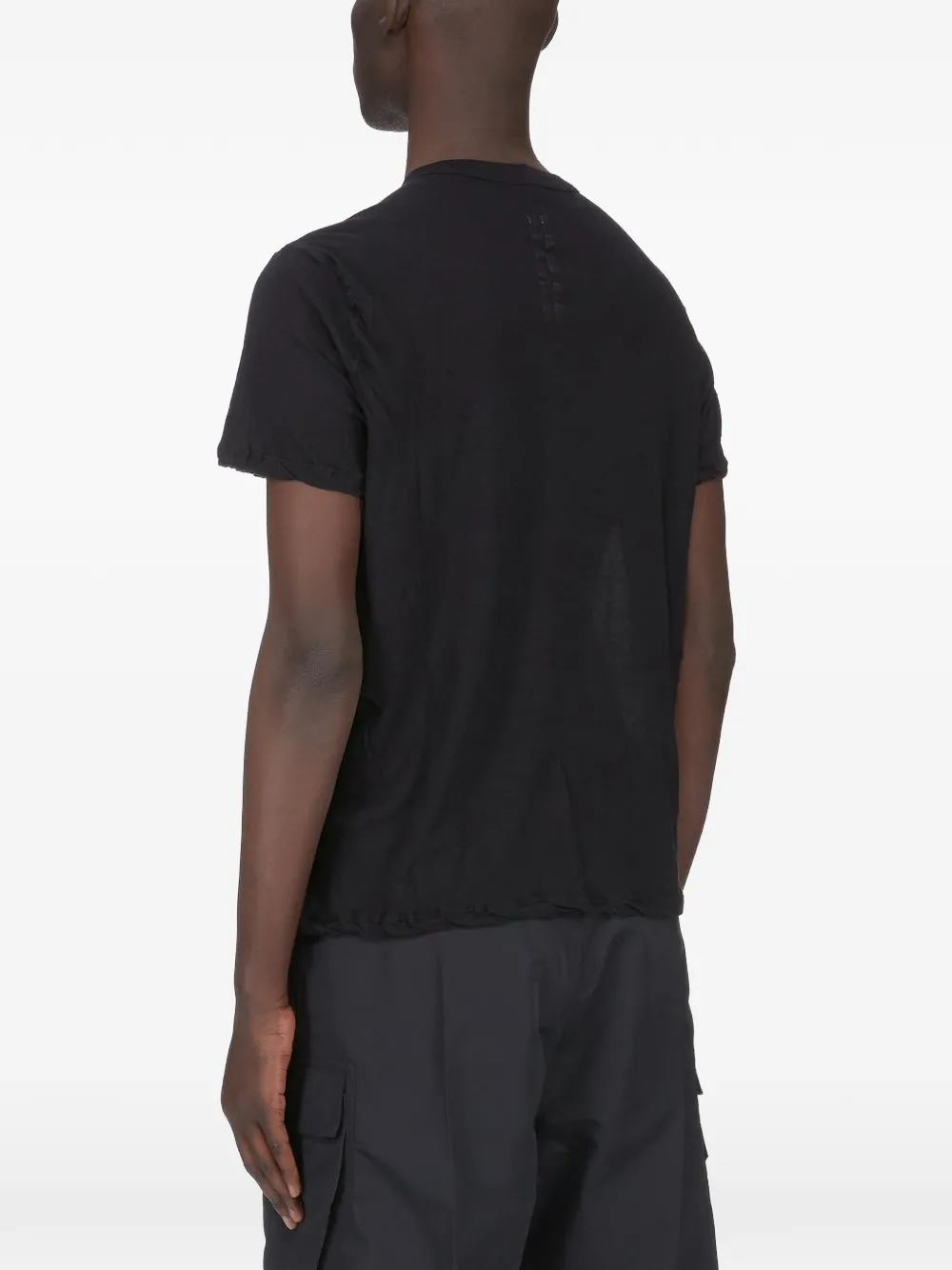Rick Owens Short Level T-shirt Zwart