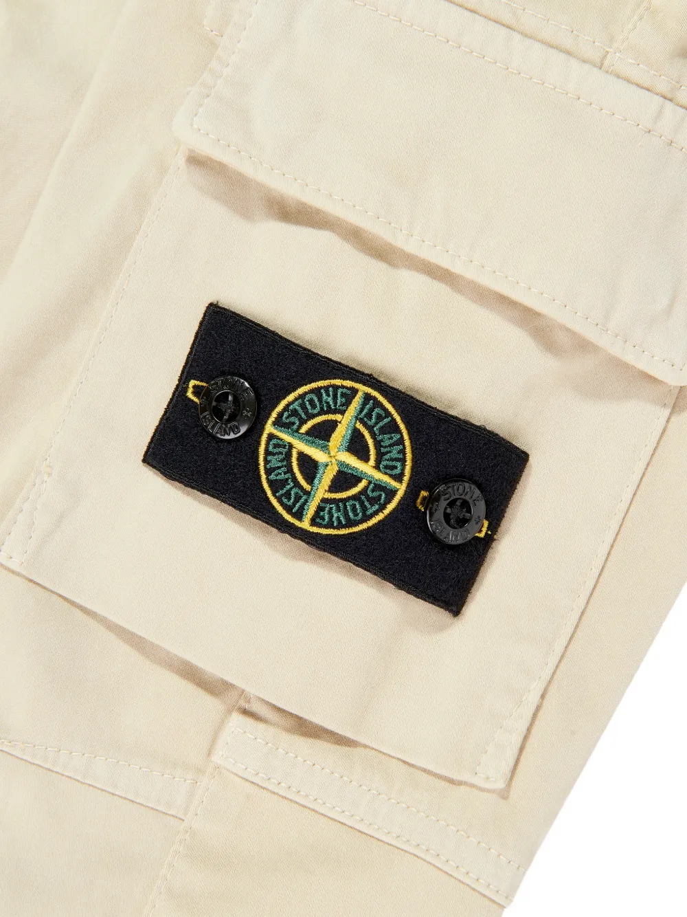 Stone Island Junior Broek met cargo zakken Beige