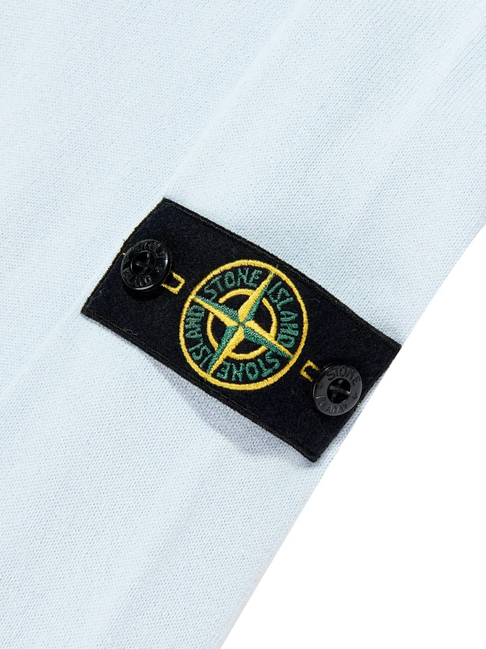 Stone Island Junior Poloshirt met knopen Blauw