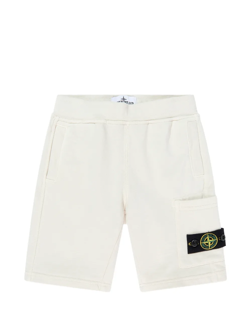 Stone Island Junior logo-detail shorts - Toni neutri