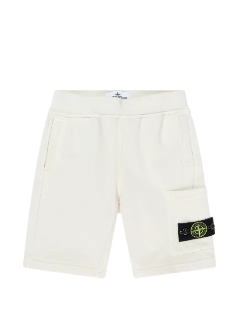 Stone Island Junior logo-detail shorts