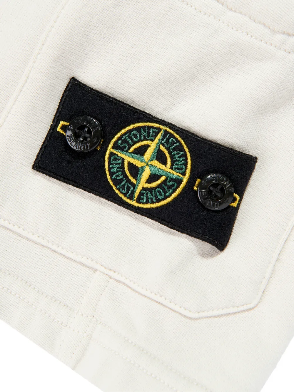 Stone Island Junior Shorts met logo Beige