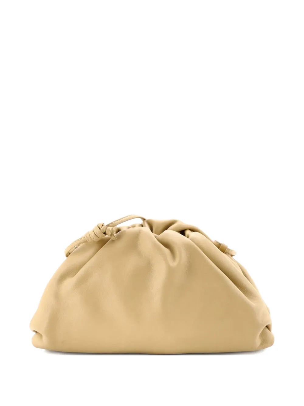 Bottega Veneta Pre-Owned The Pouch Leather Mini crossbody bag - Toni neutri