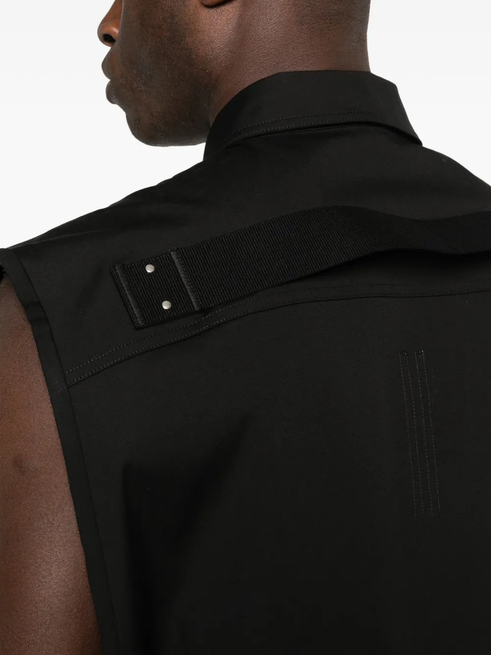 Rick Owens Jumbo shirtjack met knoopsluiting Zwart
