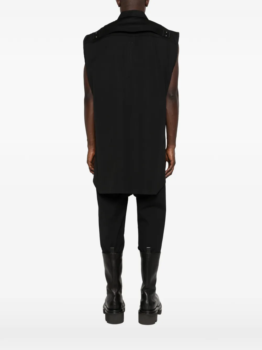 Rick Owens Jumbo shirtjack met knoopsluiting Zwart