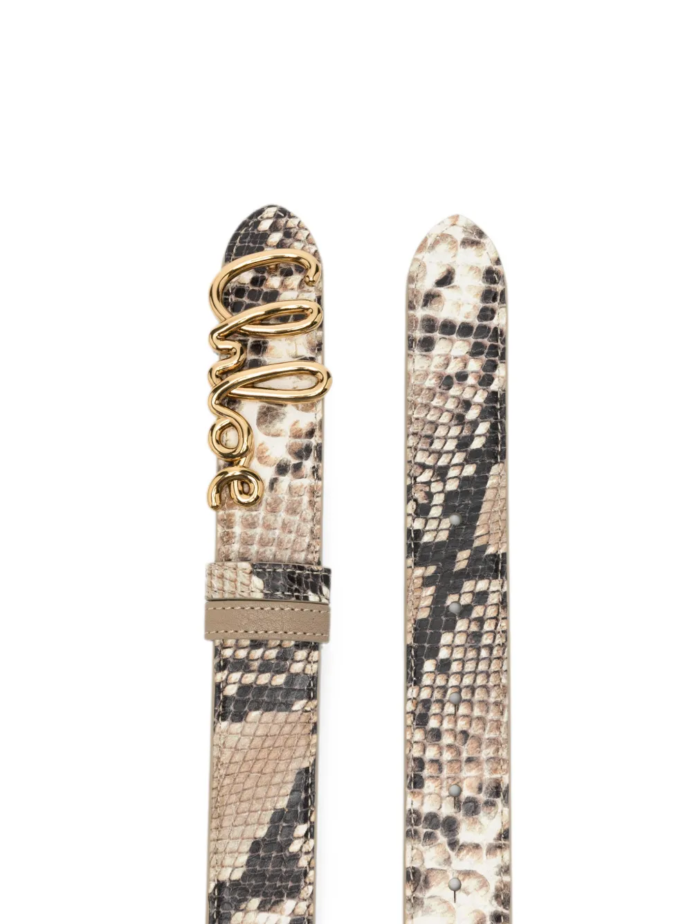 Chloé The Iconic riem Beige
